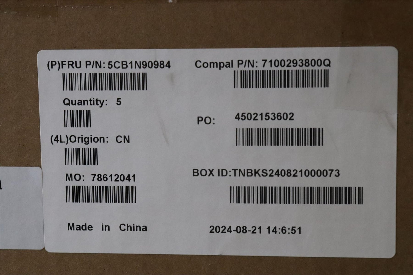 Lenovo UpCase NORDIC C83FW FP CG BL AL 5CB1N90984