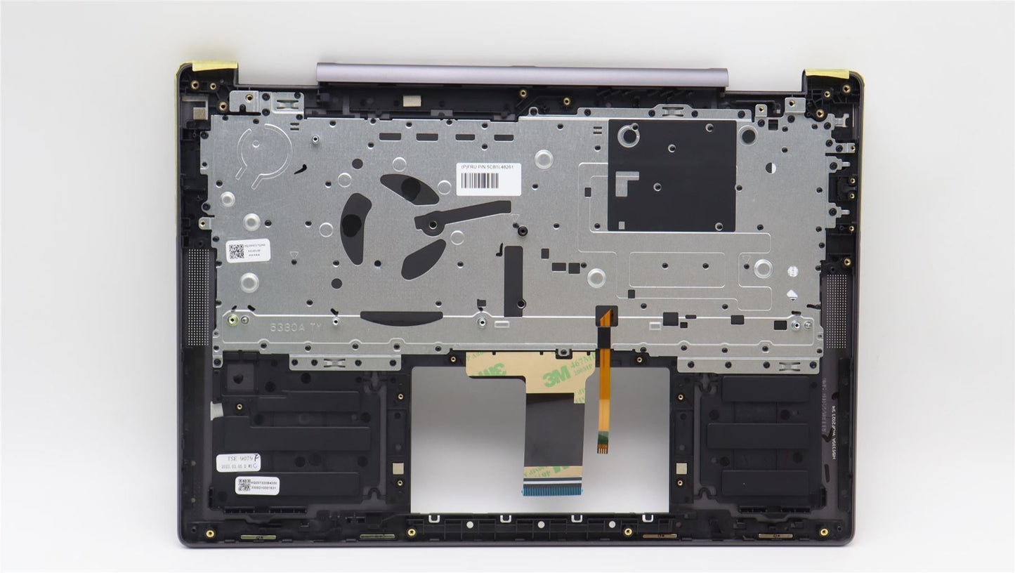 Lenovo Yoga 7 14ARP8 Keyboard Palmrest Top Cover Russian Storm Grey 5CB1L48261