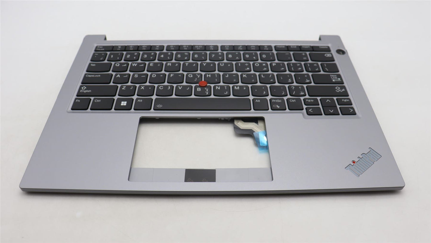 Lenovo ThinkPad E14 Gen 5 Palmrest Cover Keyboard Arabic Grey Backlit 5M11L92660
