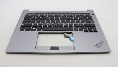 Lenovo ThinkPad E14 Gen 5 Palmrest Cover Keyboard Arabic Grey Backlit 5M11L92660
