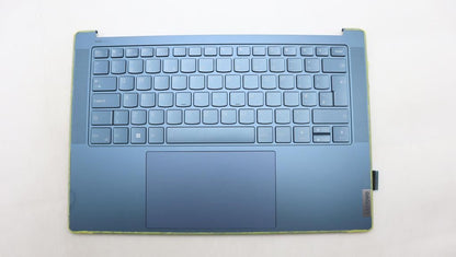 Lenovo Yoga 7 14APU8 Palmrest Cover Touchpad Keyboard UK Tidal Teal 5CB1L80587