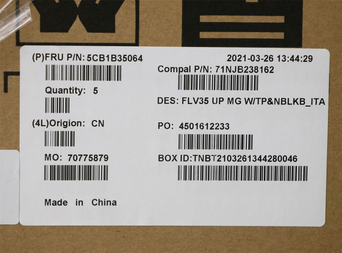 Lenovo ThinkBook 15 G2 ITL Tastatur Handballenauflage Obere Abdeckung Italienisch Grau 5CB1B35064