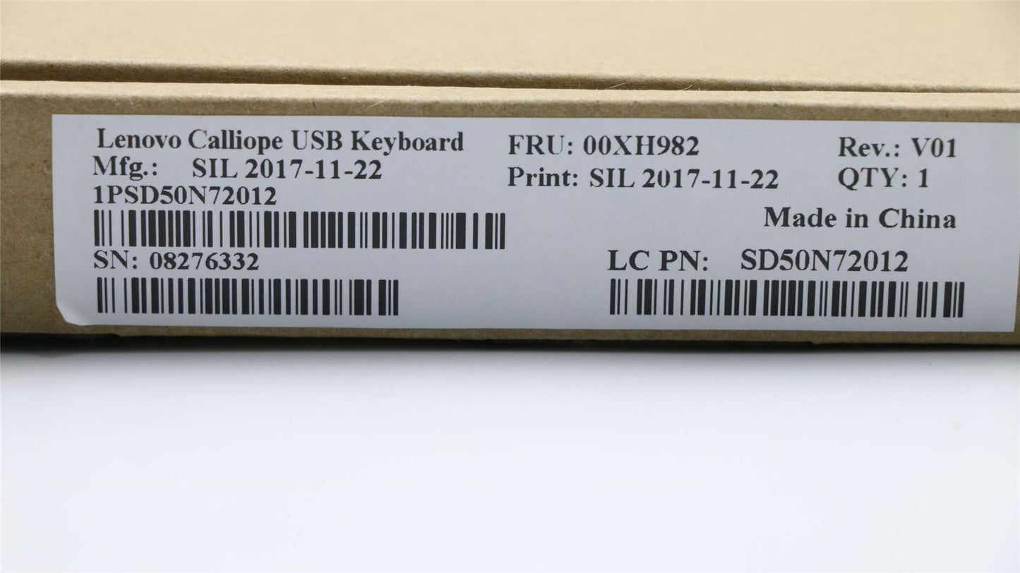 Lenovo USB Calliope KB SR UKE 00XH982