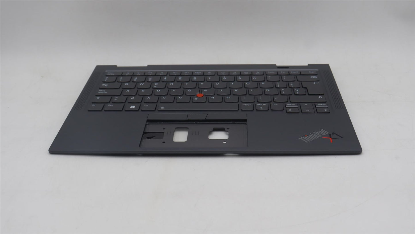 Lenovo ThinkPad X1 8th Gen Keyboard Palmrest Top Cover Latin Spanish 5M11H62484