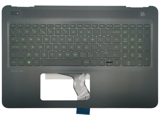 Genuine HP Pavilion 15-DP Palmrest Cover Keyboard UK Black L43007-031