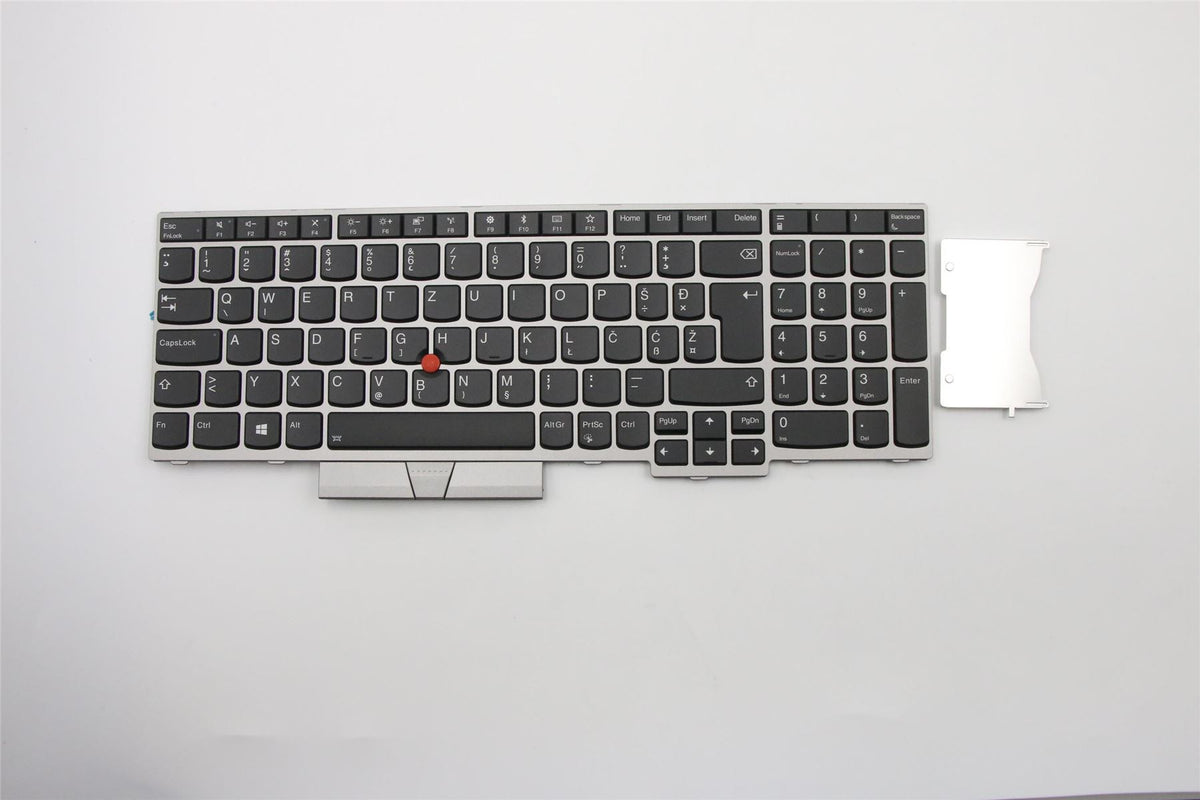 Lenovo ThinkPad E580 E590 Keyboard Slovenian Black Key w/ Silver Frame 01YN764