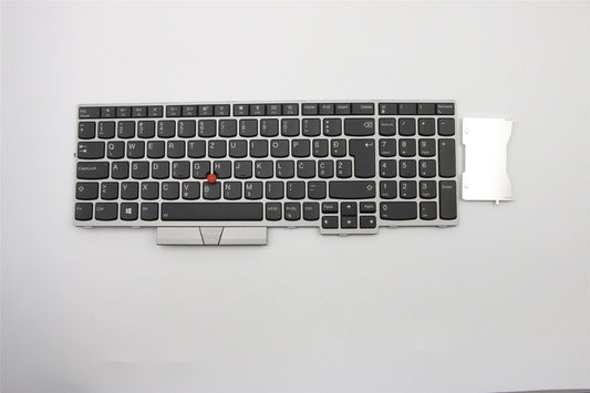 Lenovo ThinkPad E580 E590 Keyboard Slovenian Black Key w/ Silver Frame 01YN764