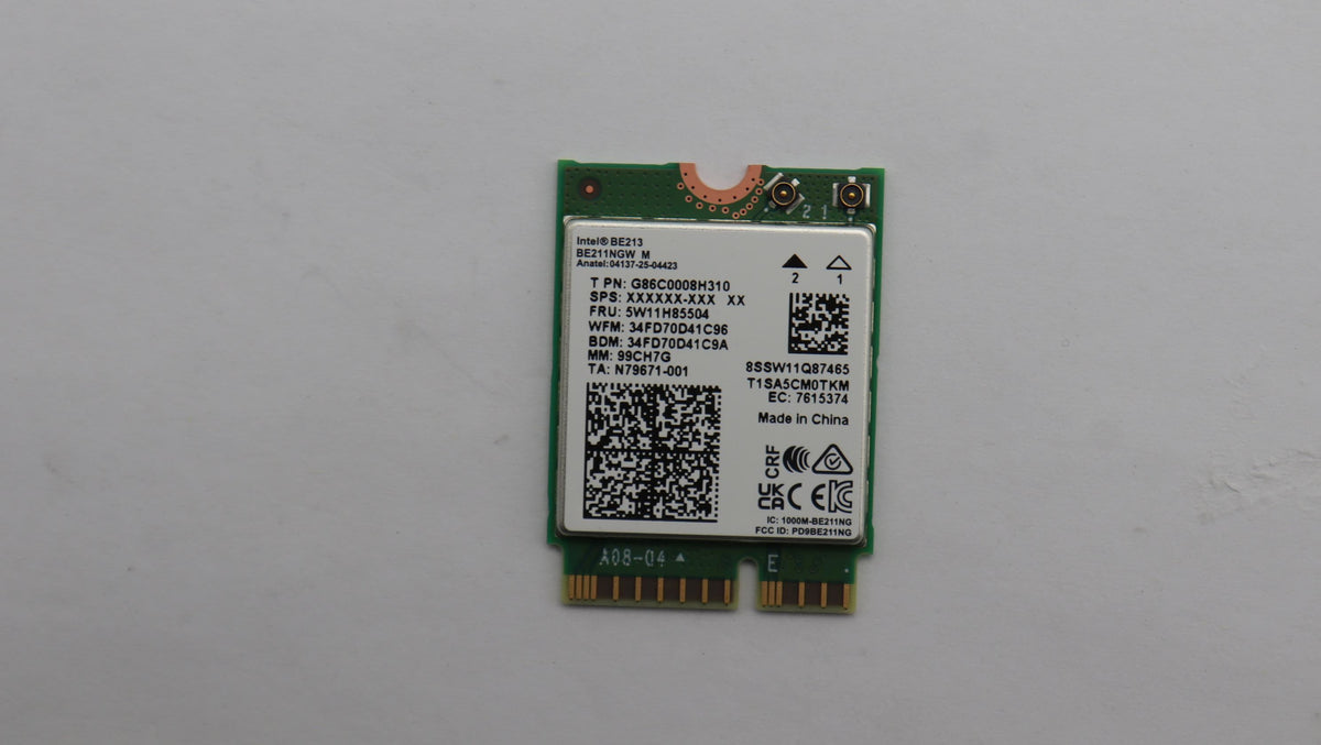 Lenovo WIRELESS Wireless,WLAN,INT,BE213 NV WiFi WLAN Board 5W11H85504