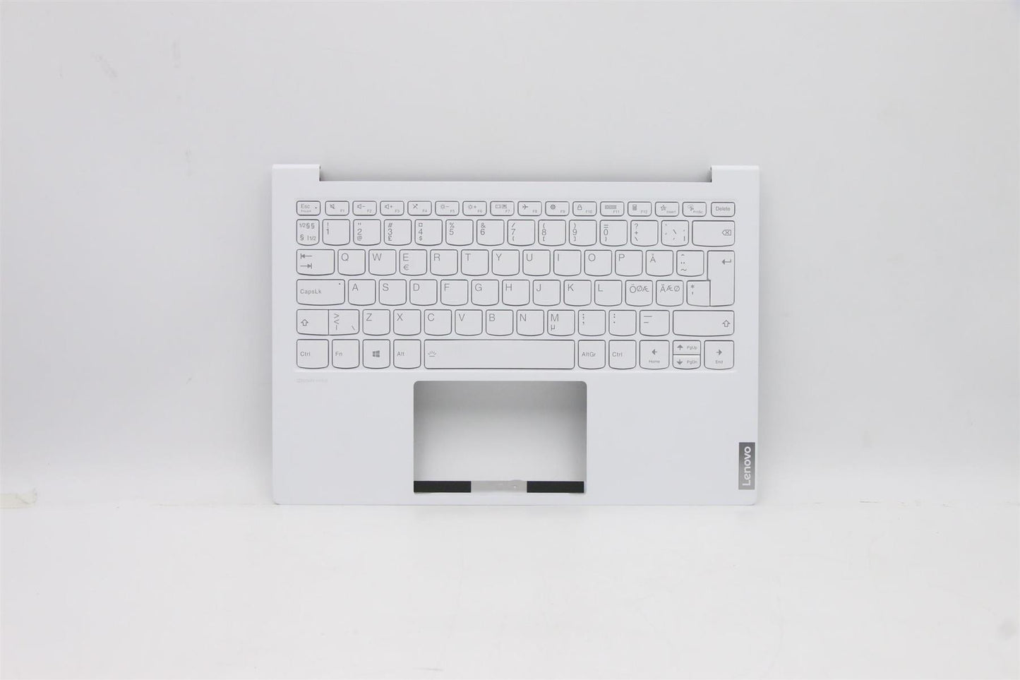 Lenovo Yoga 7 Carbon 13ITL5 Keyboard Palmrest Top Cover Nordic White 5CB1B08007