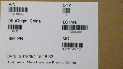 Lenovo Carbon X1 6th LCD Cover Rear Back Housing Black 01YR435