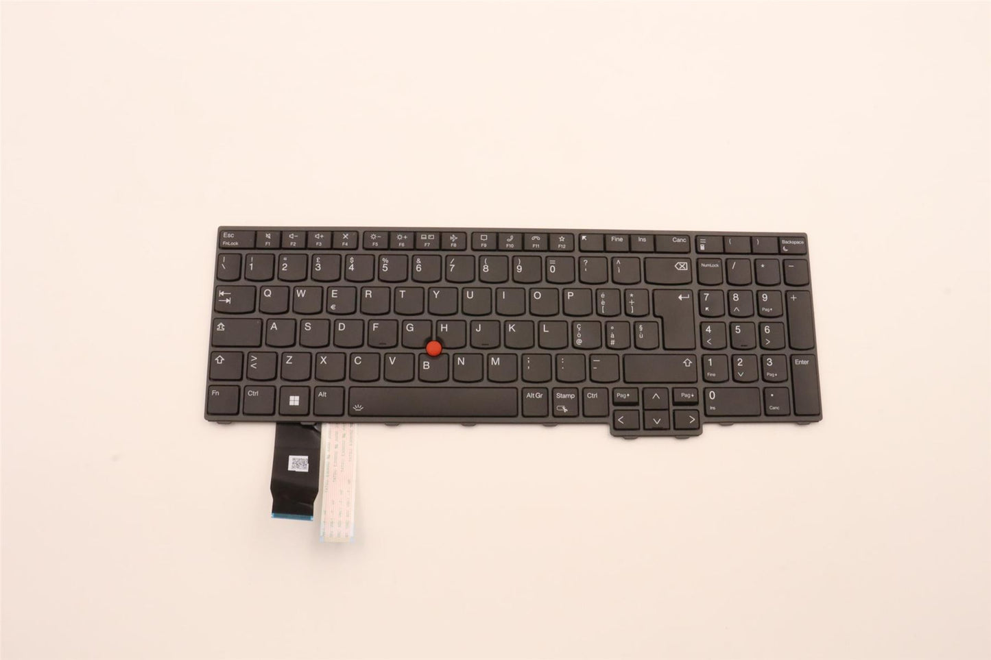 Lenovo ThinkPad P16s 1 L15 3 T16 1 Keyboard Italian Black Backlit 5N21D93776