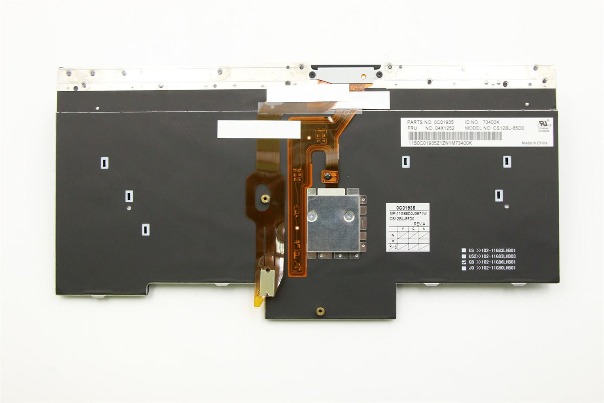 Lenovo FRU CS12 B/L KBD GER CHY German Keyboard 04X1252