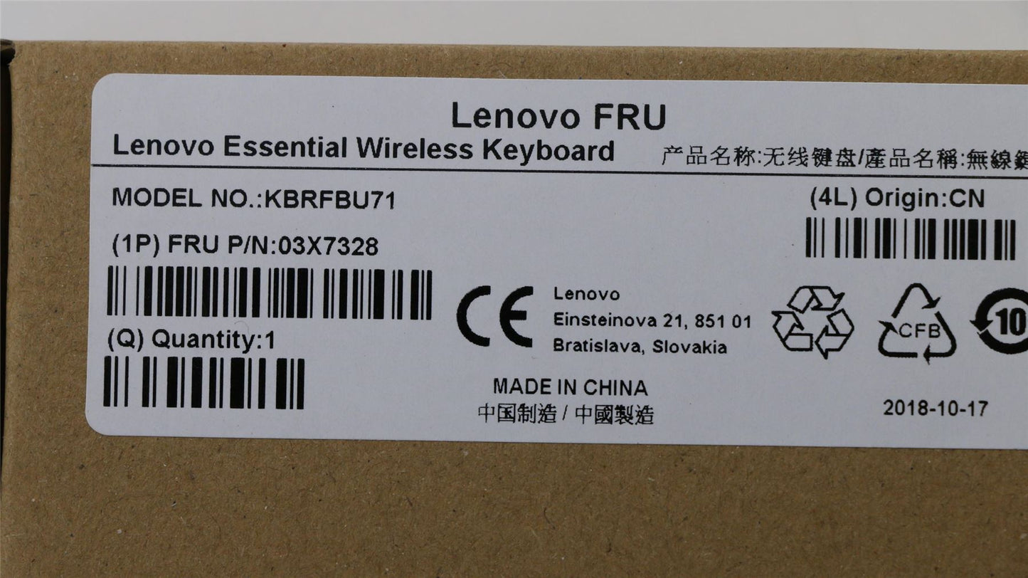 Lenovo ThinkPad P16 Gen 1 Wireless Keyboard Arabic Black 03X7328