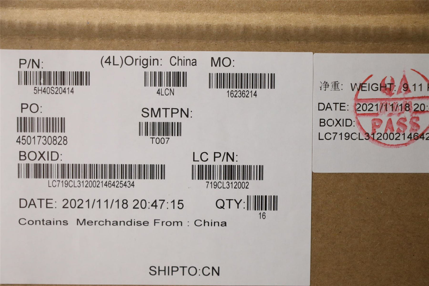 Lenovo Legion 5-17ITH6H Fan Heatsink 5H40S20414