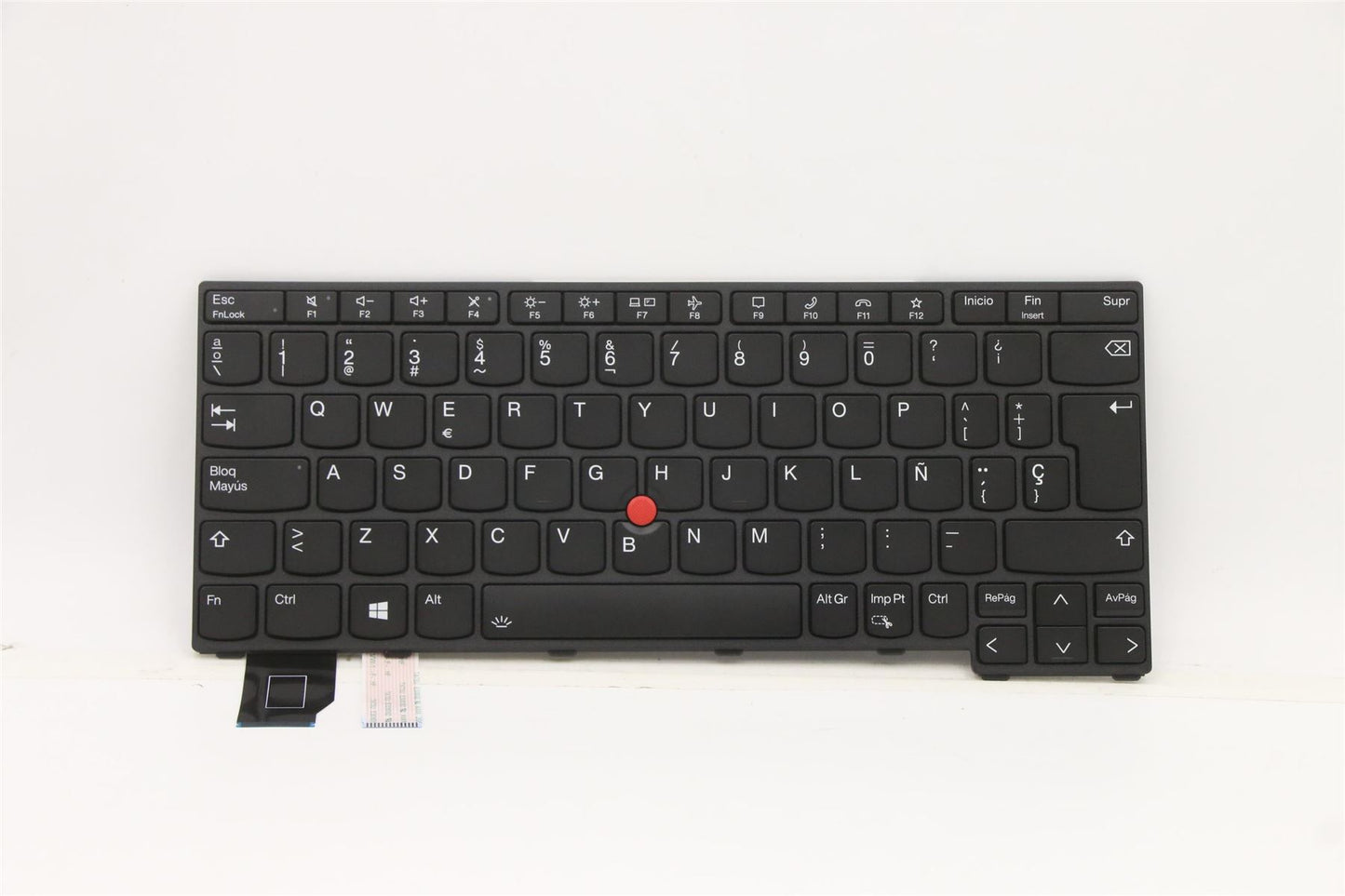 Lenovo ThinkPad X13 2 Keyboard Spanish Black Backlit 5N21A21743