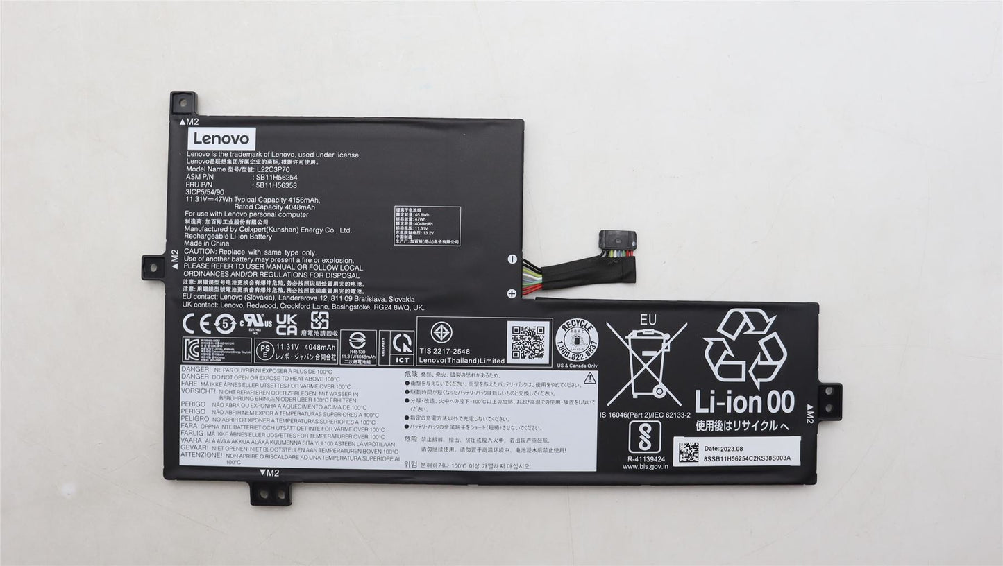 Lenovo Yoga 100w Gen 4 300w Gen 4 500w Gen 4 Battery 5B11H56353