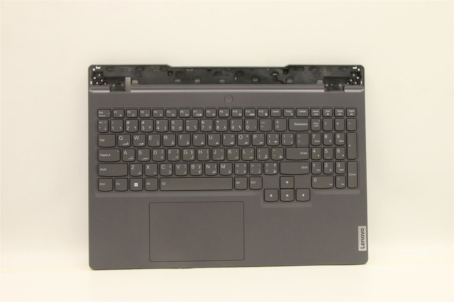 Lenovo 5 15IAH7H Palmrest Cover Touchpad Keyboard Arabic Storm Grey 5CB1F39065
