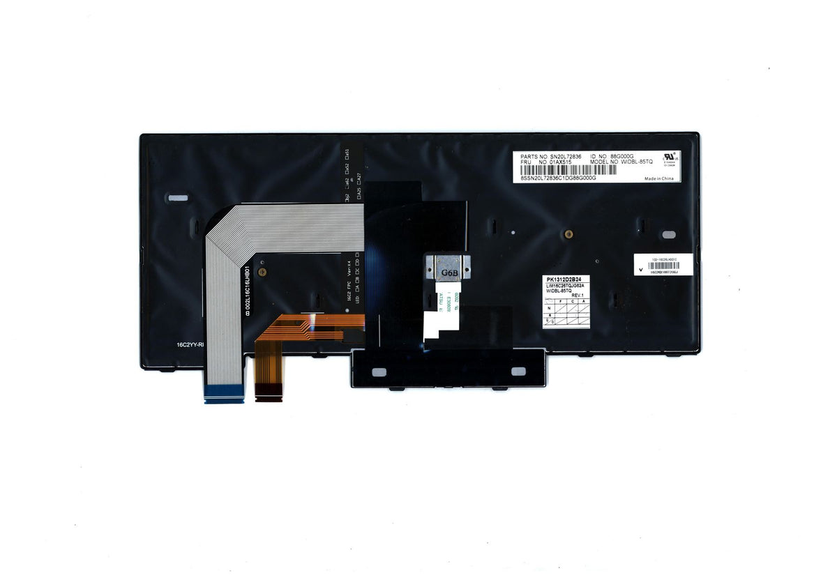 Genuine Lenovo ThinkPad A475 T470 Keyboard Turkish Black Backlit 01AX515