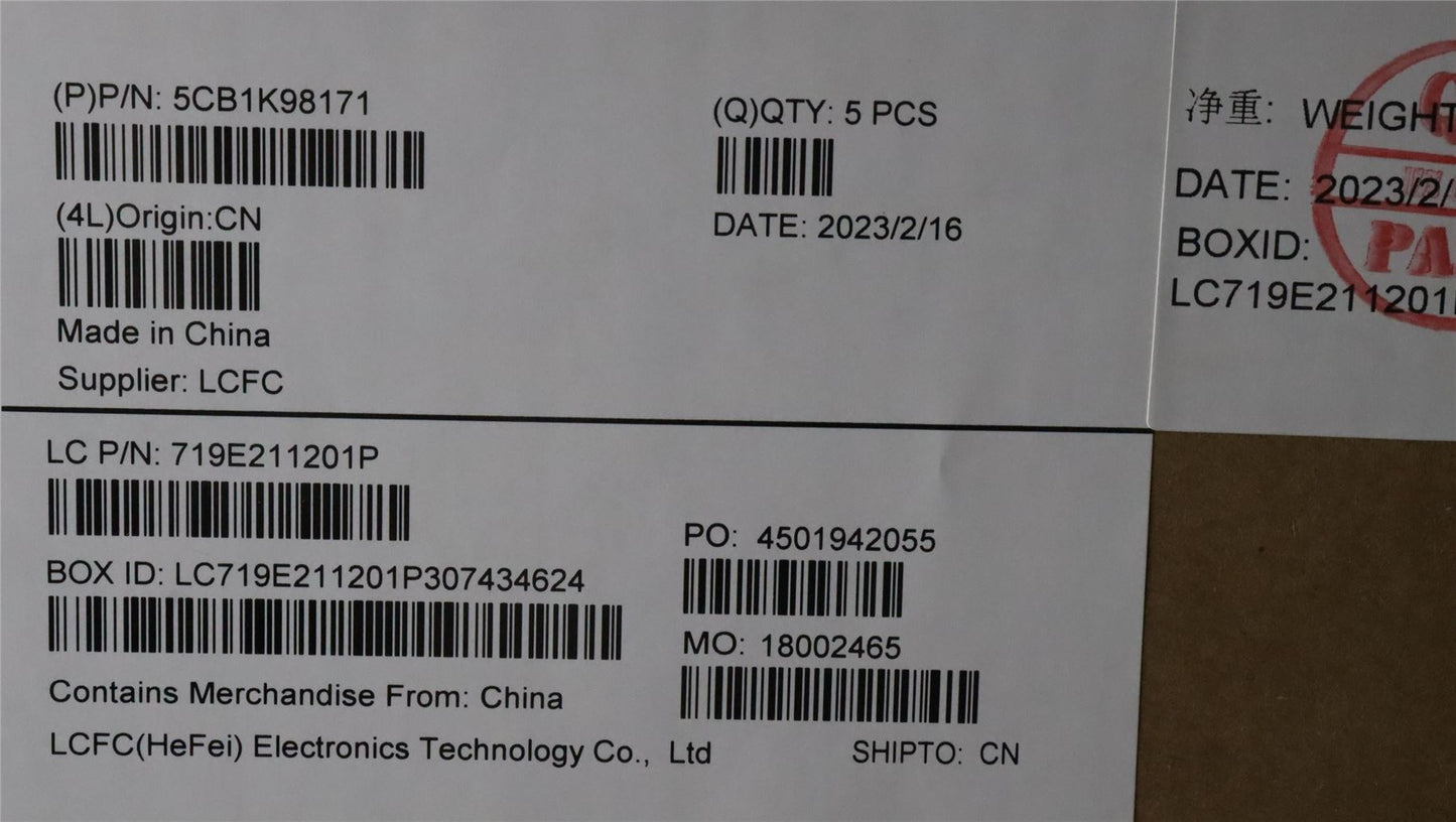Lenovo IdeaPad 5 16ARP8 Palmrest Cover Touchpad Keyboard US 5CB1K98171