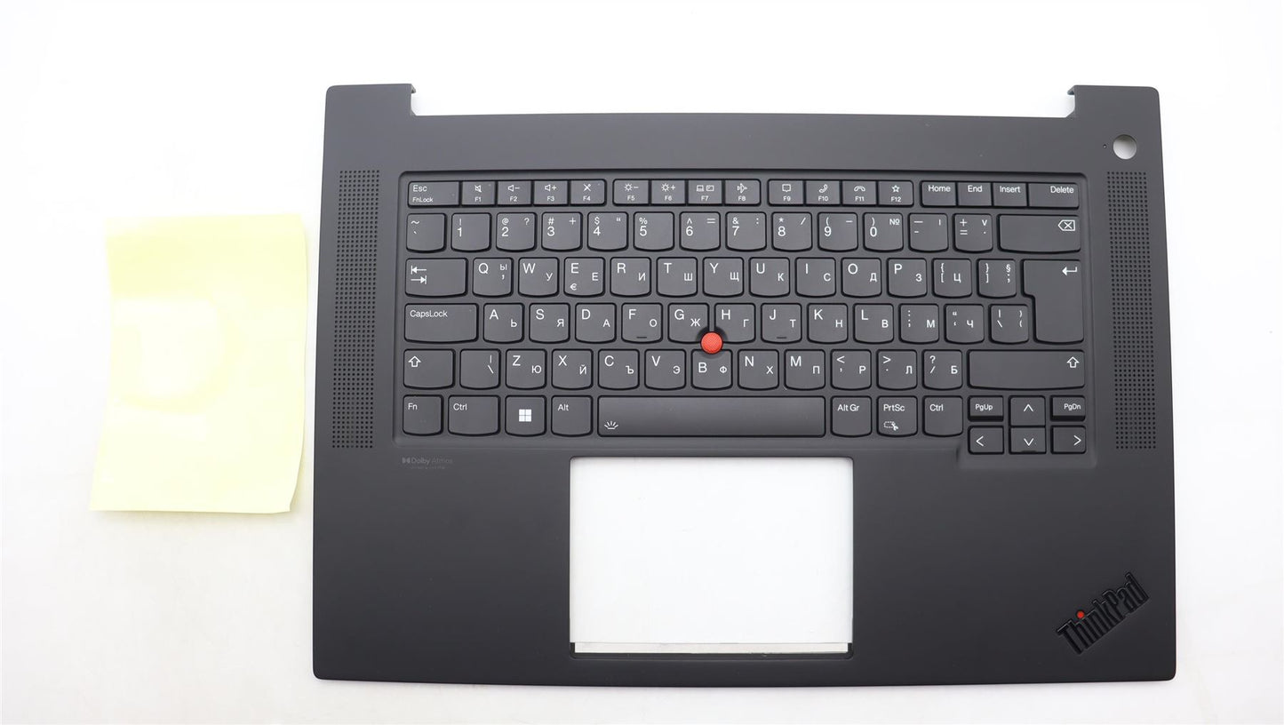 Lenovo ThinkPad P1 Gen 6 Keyboard Palmrest Top Cover Bulgarian White 5M11L88996