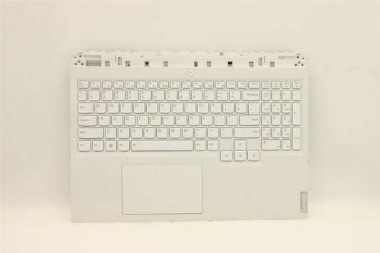 Lenovo Legion 5 16IAH7H Palmrest Touchpad Cover Keyboard US White 5CB1F38556