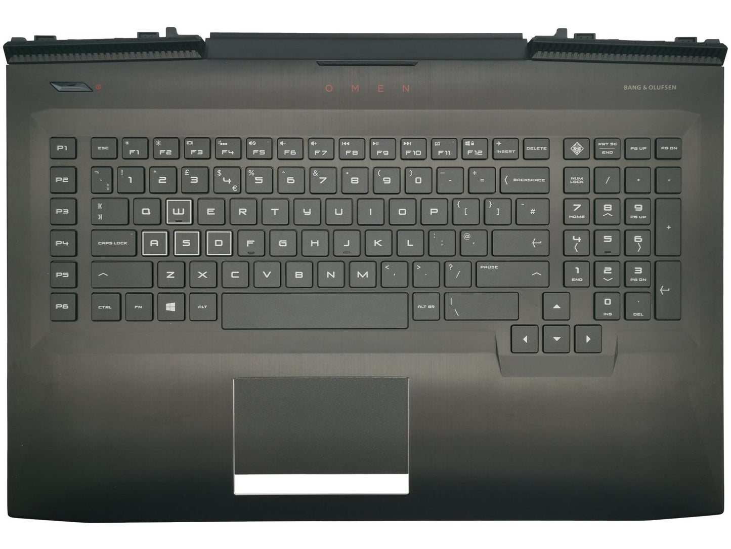 HP Omen 17-AN Palmrest Touchpad Cover Keyboard UK Black Backlit L14993-031