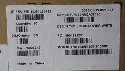 Lenovo Lower Case C 82Y3 White 5CB1L83632