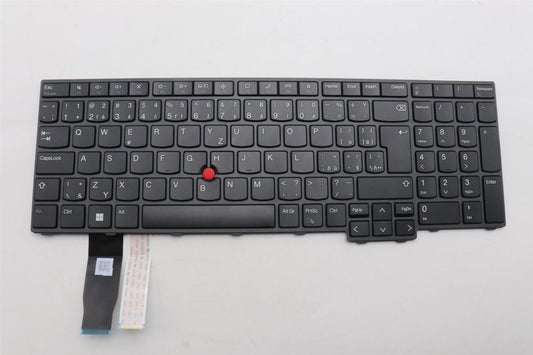 Lenovo ThinkPad L15 Gen 4 T16 Gen 2 P16s Gen 2 Keyboard Black 5N21K05150