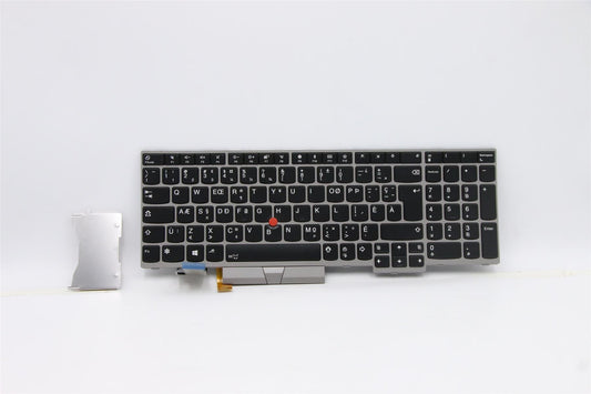 Lenovo ThinkPad E580 Keyboard Canadian Multilingual Silver Backlit 01YN741