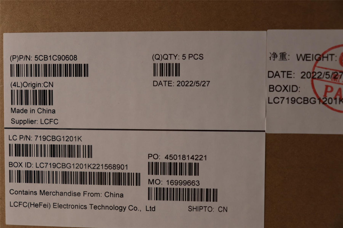 Lenovo Upper Case ASM_POR L82NH LIG_SR 5CB1C90608