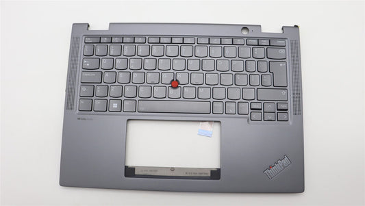 Lenovo ThinkPad X13 Gen 4 Keyboard Palmrest Top Cover Portuguese Grey 5M11L64726