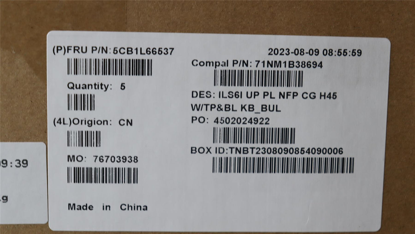 Lenovo IdeaPad 5 16IAH8 Palmrest Cover Touchpad Keyboard Bulgarian 5CB1L66537