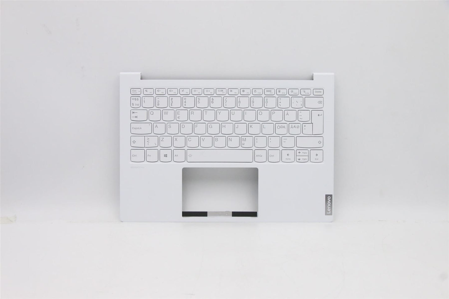 Lenovo Yoga 7 Carbon 13ITL5 Keyboard Palmrest Top Cover Nordic White 5CB1B08007