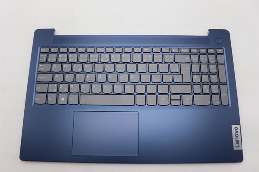 Lenovo IdeaPad 3 15AMN8 Palmrest Cover Touchpad Keyboard Abyss Blue 5CB1L16376