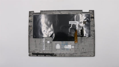 Lenovo ThinkPad X390 Keyboard Palmrest Top Cover US Silver Backlit 02HM716