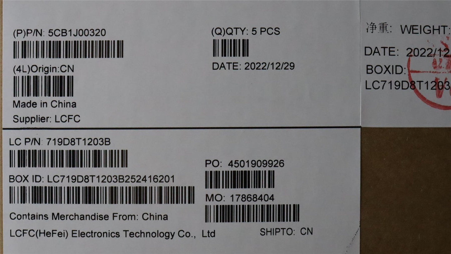 Lenovo Upper Case ASM_GERL82SFFP_AB_NB_PC 5CB1J00320