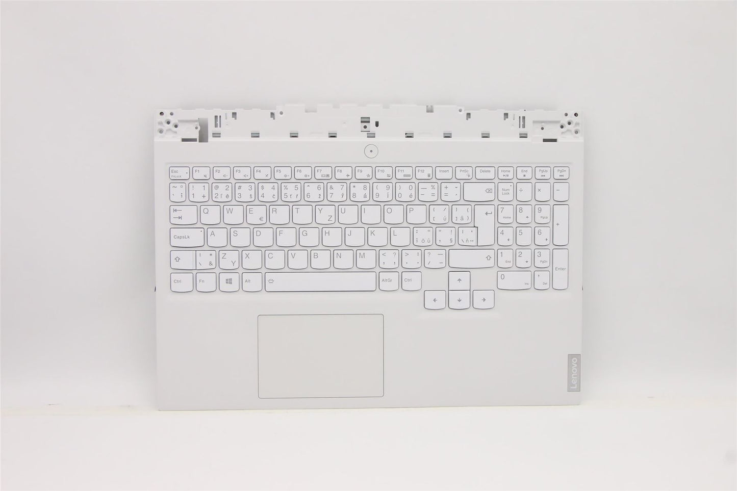 Lenovo Legion 5-15ACH6 Keyboard Palmrest Top Cover Czech White 5CB1C93095