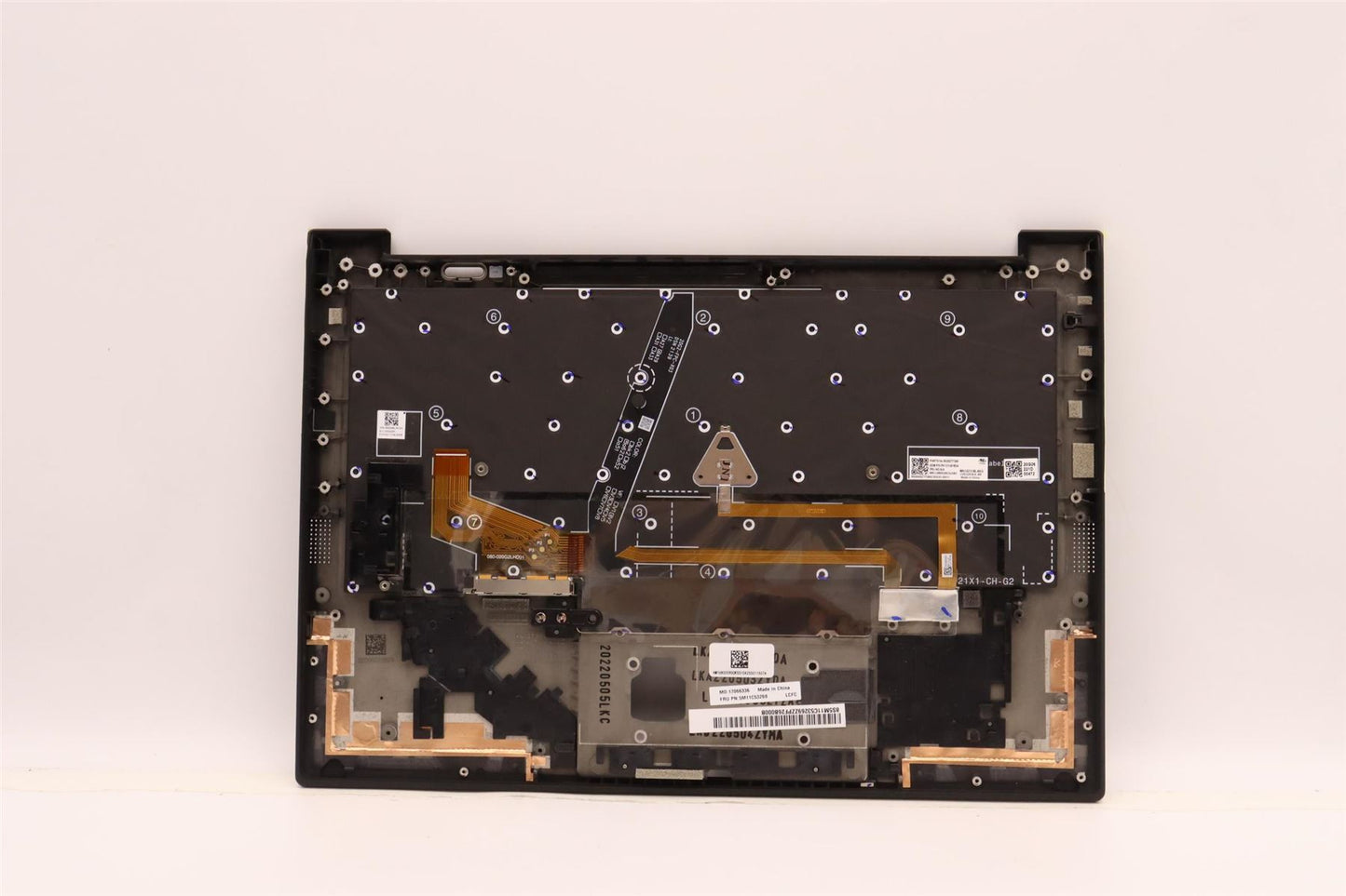 Lenovo Carbon X1 9th Keyboard Palmrest Top Cover German Black 5M11C53269