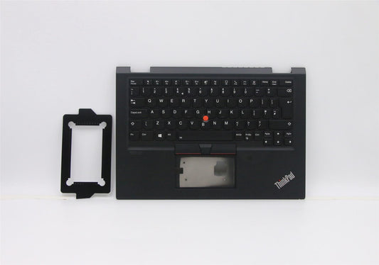 Lenovo Yoga X13 Gen 1 Palmrest Cover Keyboard UK Europe Black 5M10Y85880