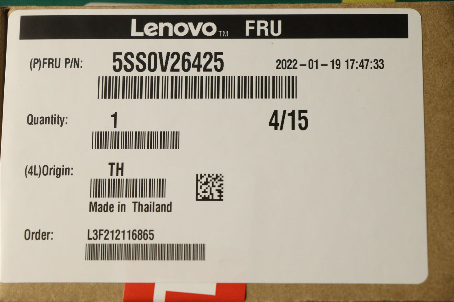 Lenovo ThinkPad P16s Gen 2 P16s 1 P16 2 P16 1 Solid State Drive SSD 5SS0V26465