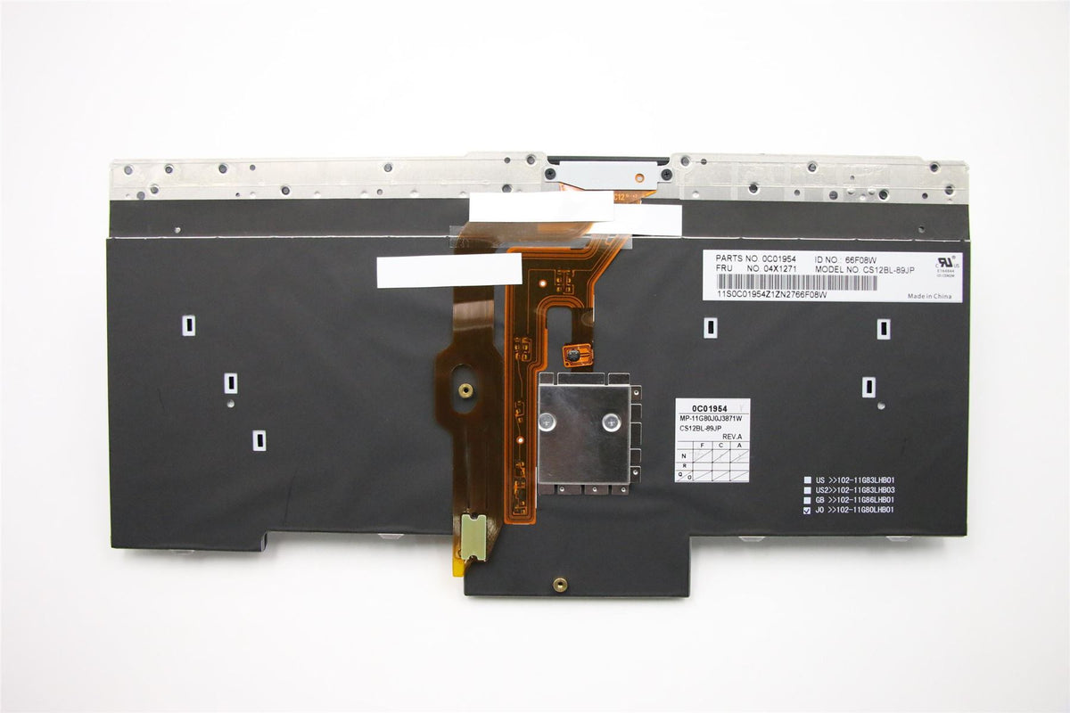 Lenovo FRU CS12 B/L KBD JPN CHY Japanese Keyboard 04X1271
