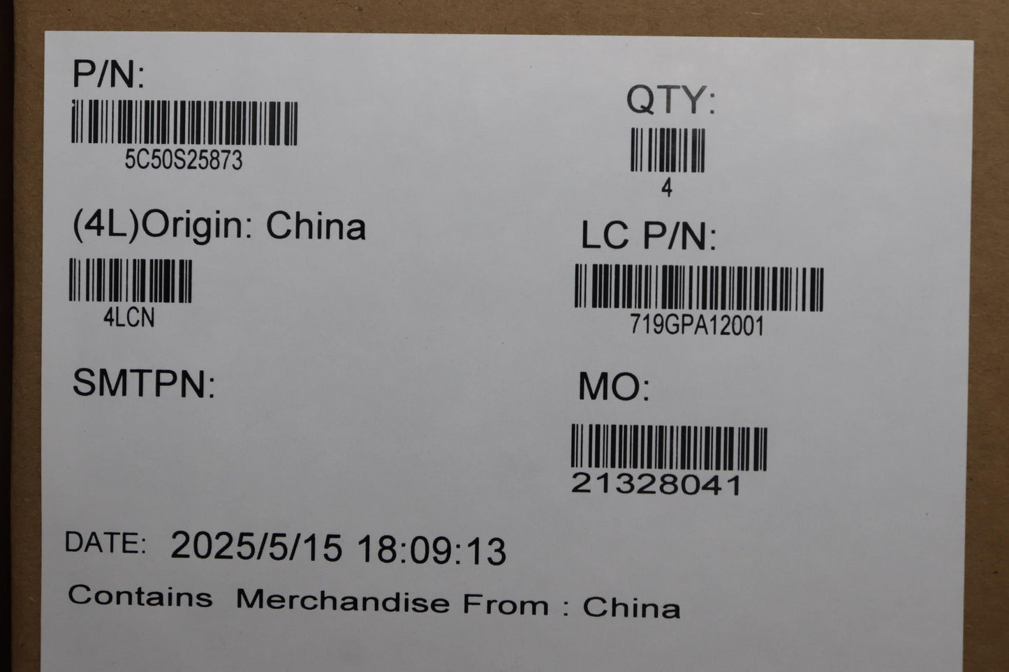 Lenovo CARDPOP L 83LY IO/B NSG681 I/O Board 5C50S25873
