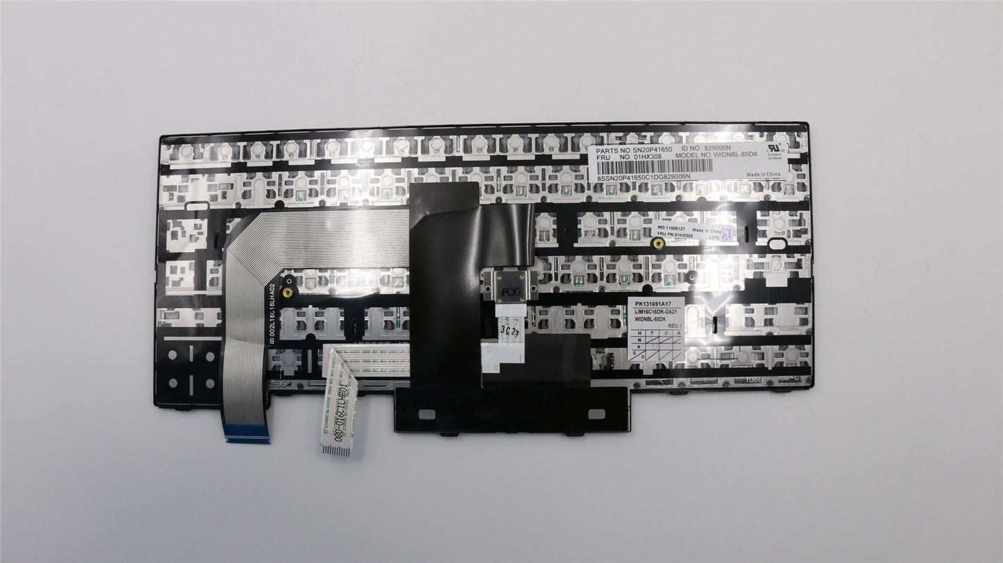 Lenovo ThinkPad T480 A485 Keyboard Danish Black 01HX348