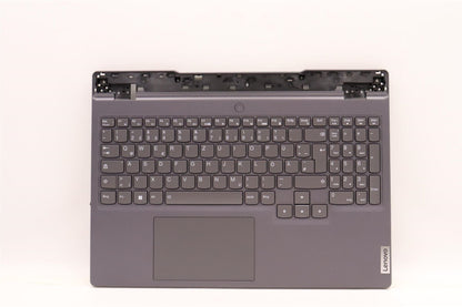 Lenovo 5 15IAH7H Palmrest Cover Touchpad Keyboard German Storm Grey 5CB1F39075