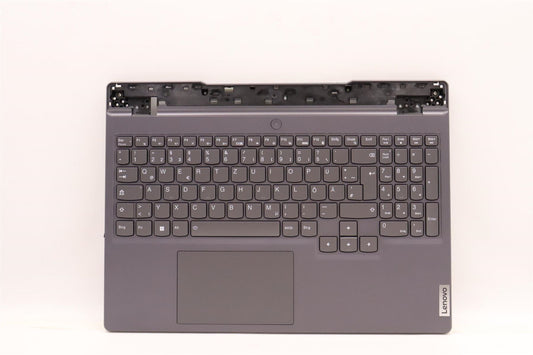 Lenovo 5 15IAH7H Palmrest Cover Touchpad Keyboard German Storm Grey 5CB1F39075