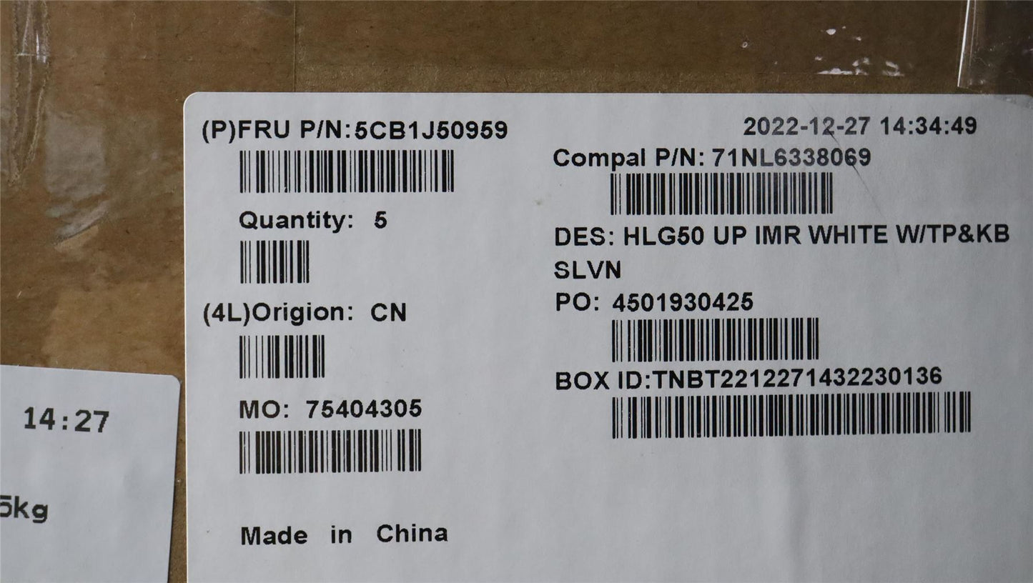Lenovo IdeaPad 3 15ARH7 Palmrest Cover Touchpad Keyboard Slovenian 5CB1J50959