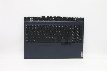 Lenovo Legion 5-15ACH6H Palmrest Touchpad Cover Keyboard German Blue 5CB1C74812