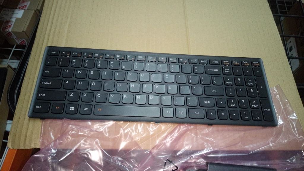 Lenovo USB-T6E2B-DF-BlackeyBlackFrame-BLKBD Keyboard 25214140