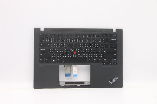 Lenovo ThinkPad T14s 2 Keyboard Palmrest Top Cover Chinese Black 5M11A37743