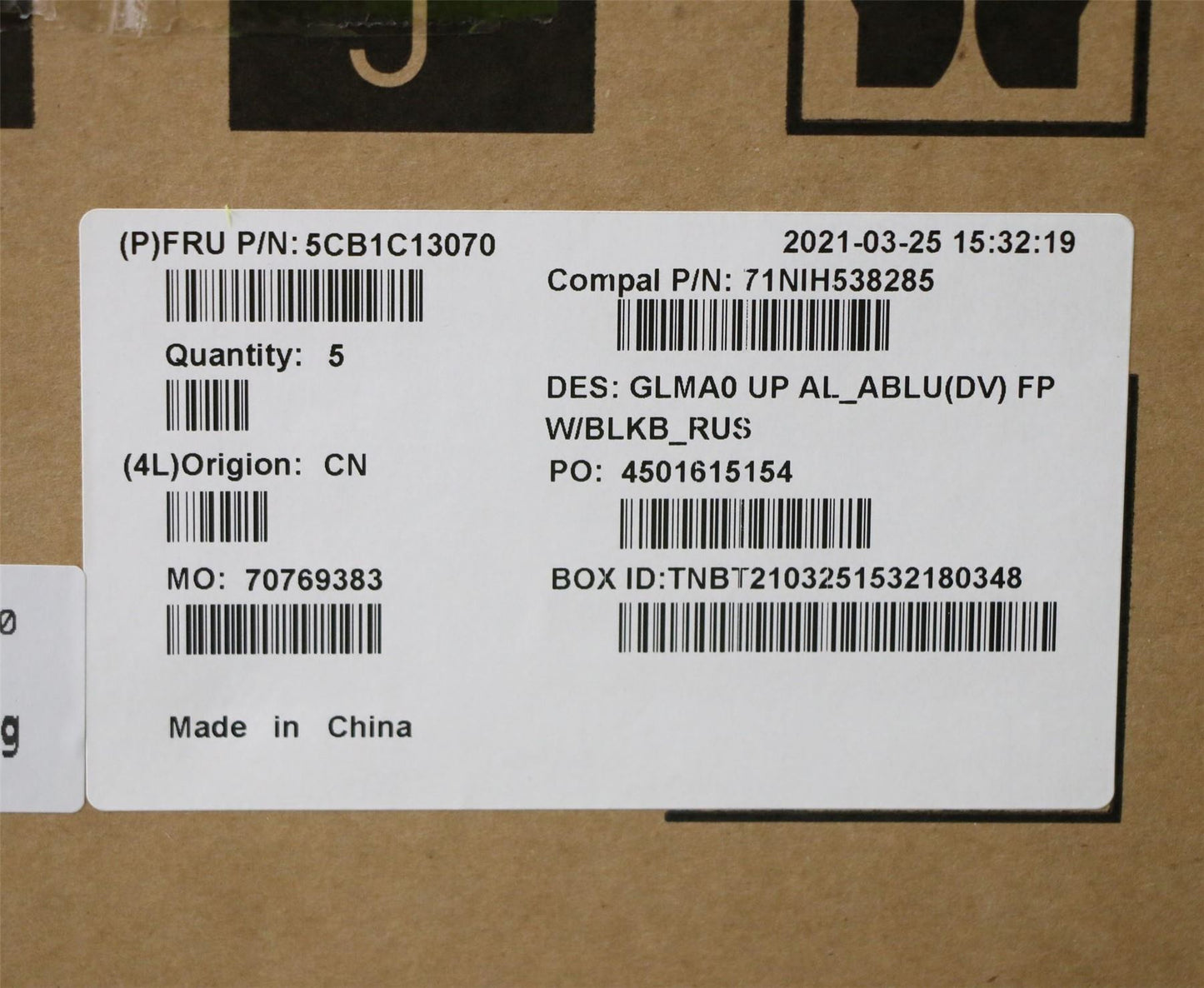 Lenovo IdeaPad 5 14ALC05 Palmrest Cover Touchpad Keyboard Russian 5CB1C13070